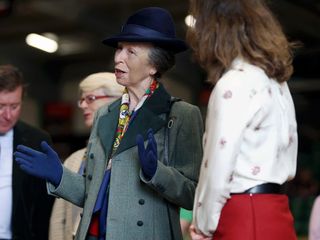 Princess Anne arrives at the RDA UK National Championships