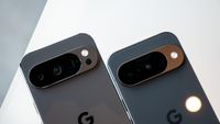 Comparing the obsidian colorsways of the Google Pixel 10 with the obsidian Google Pixel 10 Pro