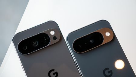 Comparing the obsidian colorsways of the Google Pixel 10 with the obsidian Google Pixel 10 Pro