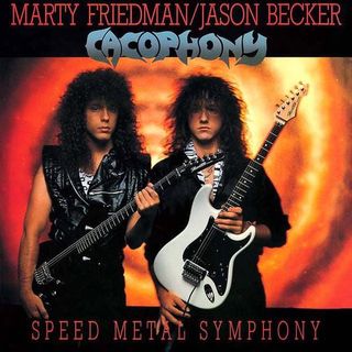 The cover of Cacophony's 'Speed Metal Symphony'