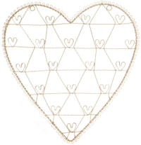 Sass &amp; Belle Vintage Wire Heart Photo Holder | £10.04