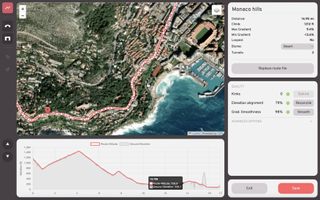 An example of one of the endless routes you can create in Biketerra