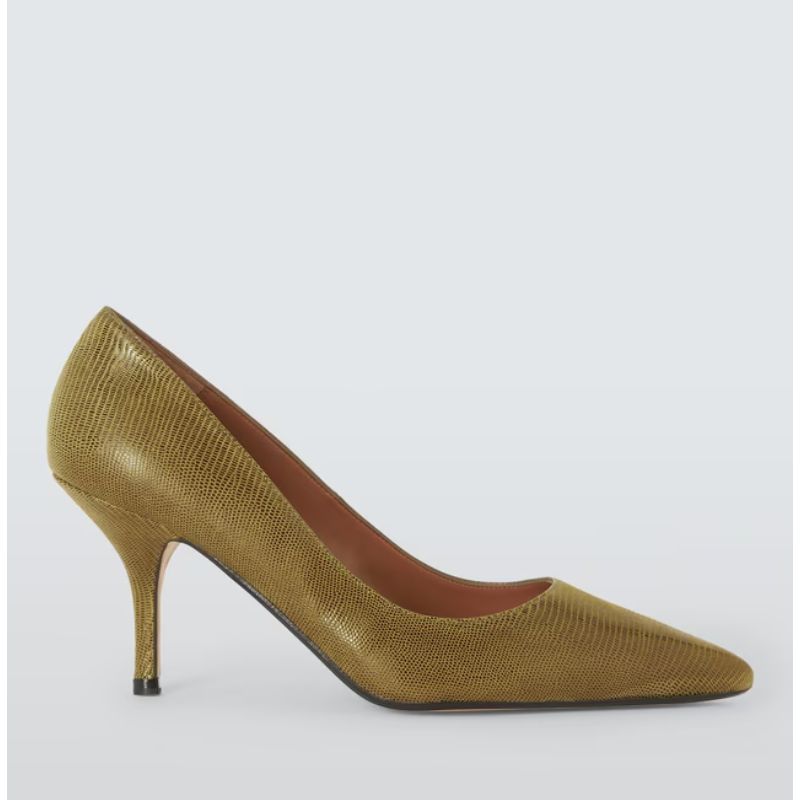 John Lewis , Adrianna Leather Pointed Toe Court Shoes