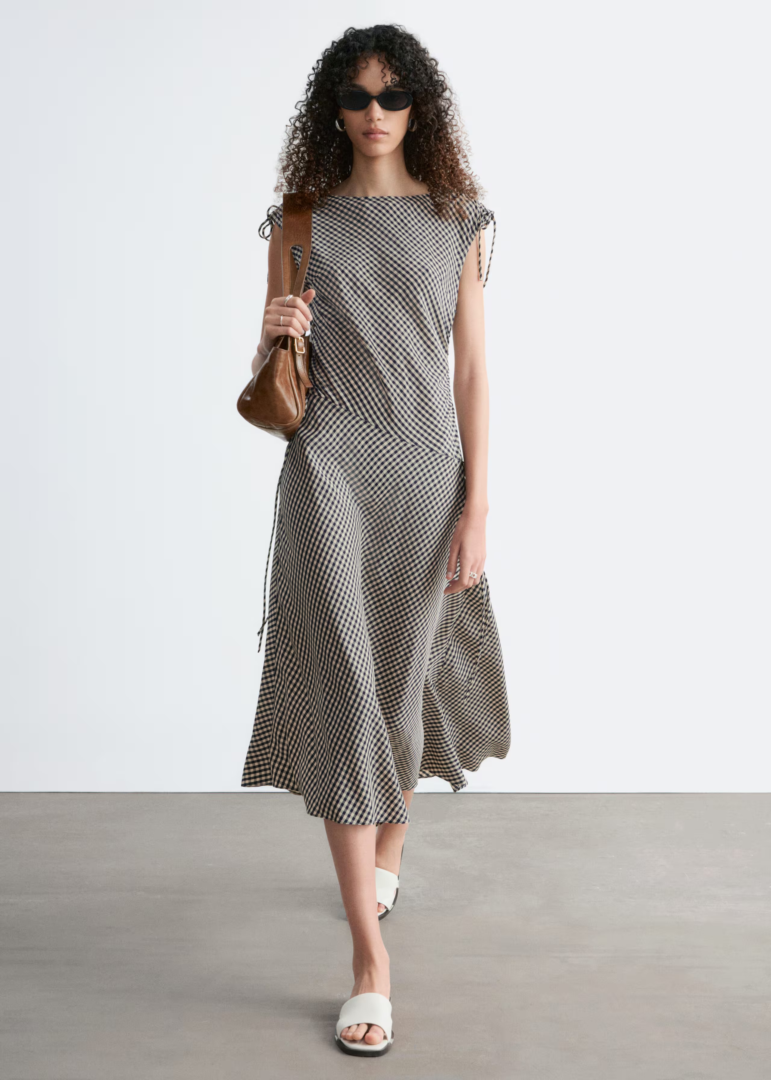 &amp;amp; Other Stories, Asymmetric Draped Midi Dress