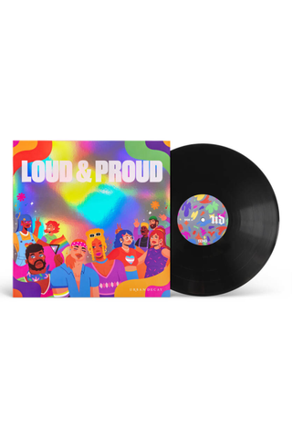 Urban Decay's pride 2024 Loud & Proud record on white background.