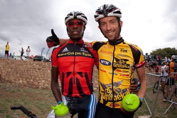 Adrien Niyonshuti and Paul Cordes