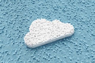 Cloud made of llittle cubes