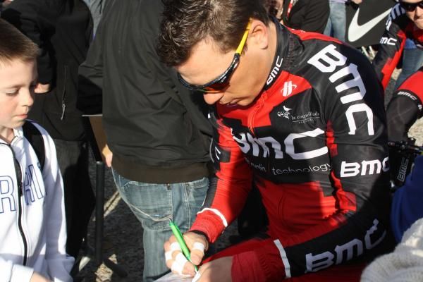 Simon Zahner (BMC) ready for the start of Paris-Roubaix.