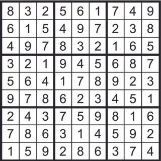 Sudoku solution