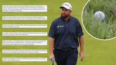Shane Lowry, a close-up of his ball that moved in the rough and a number of Facebook comments