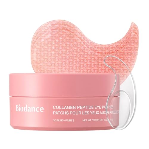 Biodance Collagen Peptide Eye Patches, Anti Wrinkle &amp;amp; Smile Line Patches for Face, Under Eye Mask for Fine Lines &amp;amp; Eye Bags, Travel Essentials &amp;amp; Self Care Gifts for Women, Korean Skin Care (60 Count)