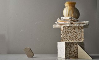 The imposing torrone and meringue Egg Tower