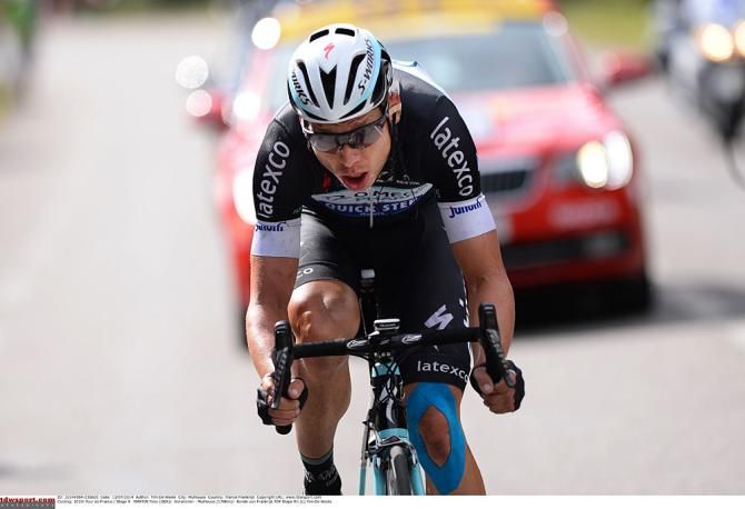 Tony Martin (Omega Pharma Quick Step) on his way to winning stage 9, which was not a time trial.