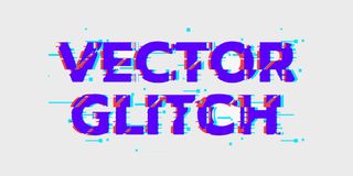 Promo for VectorGlitch, one of the best Illustrator plugins, featuring glitchy letters