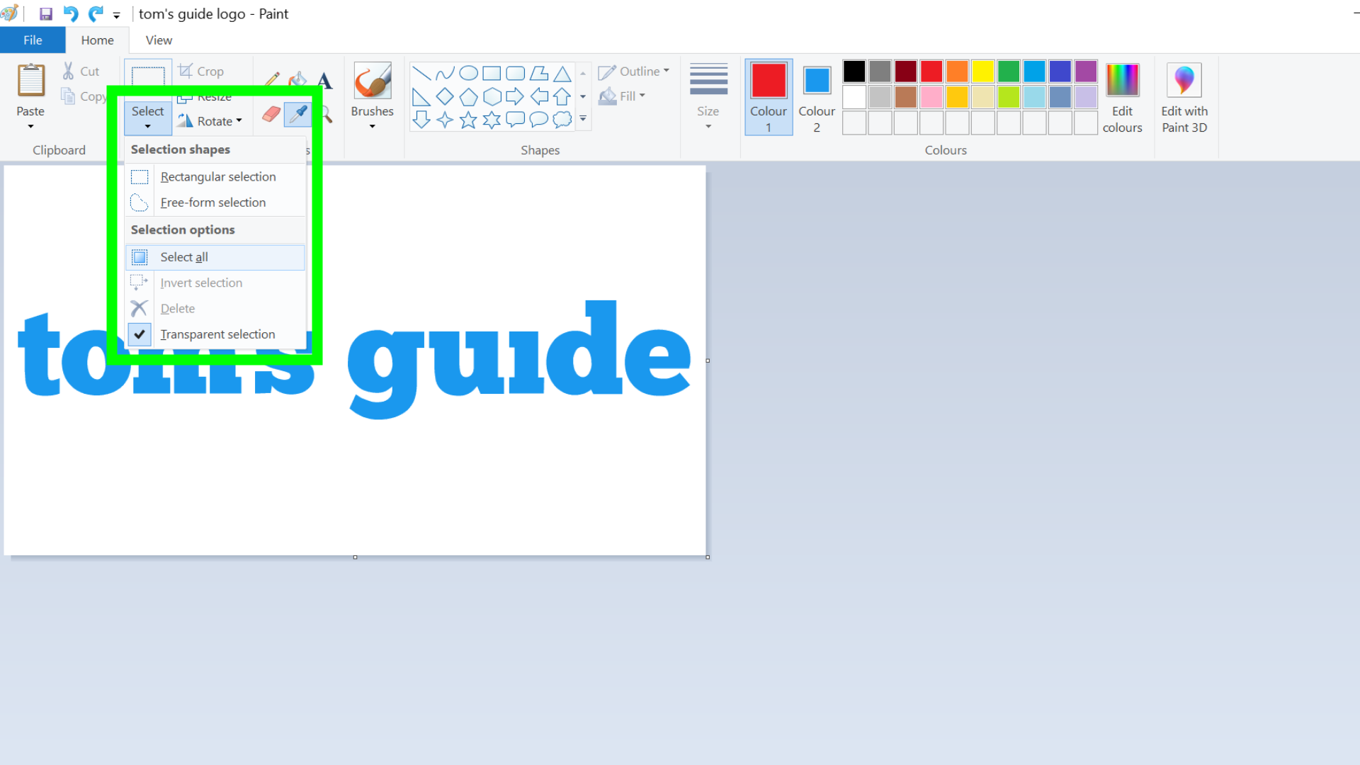 How to edit images in Microsoft Paint | Tom's Guide