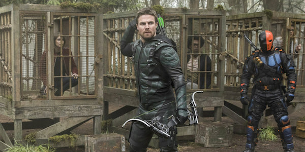 Arrow Oliver Queen and Deathstroke