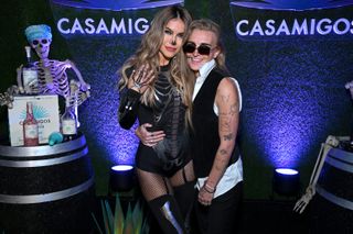 Chrishell Stause and G Flip attend the Casamigos Halloween Party Returns