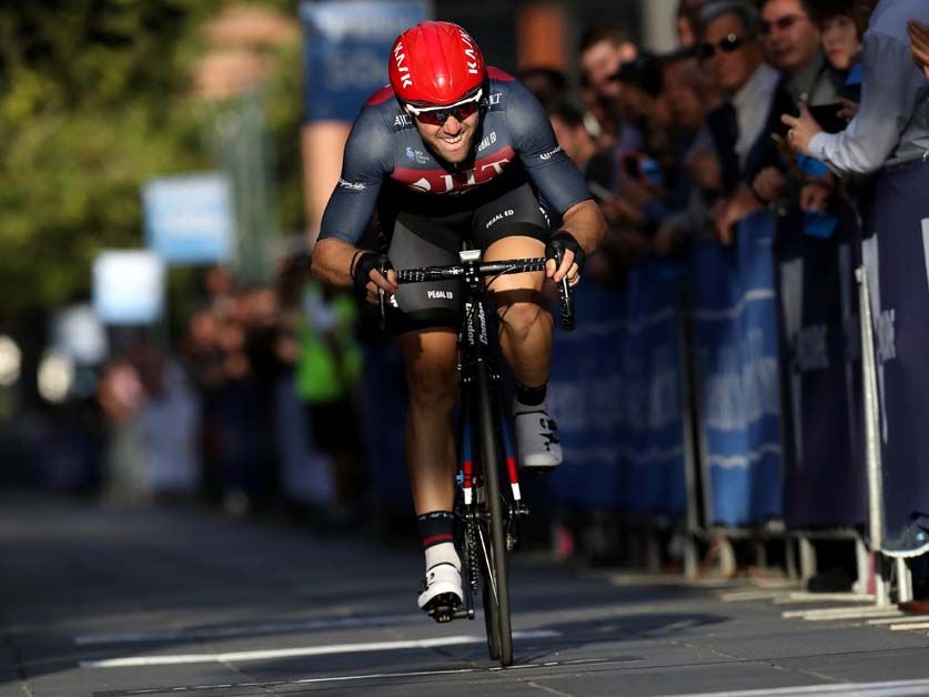 The short ride meant riders went full gas the whole way around