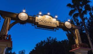 Disney's California Adventure Food and Wine Festival sign