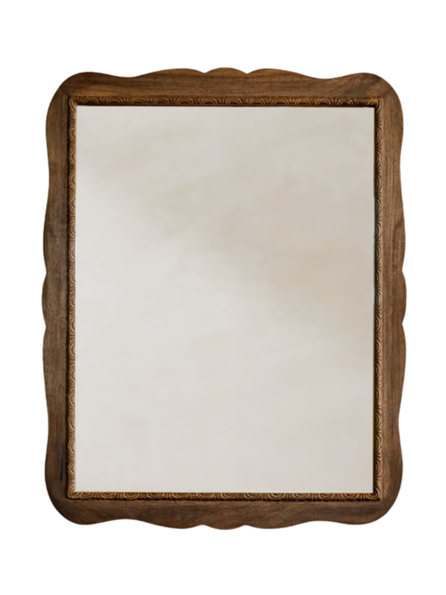 Caroline Carved Wood Mirror