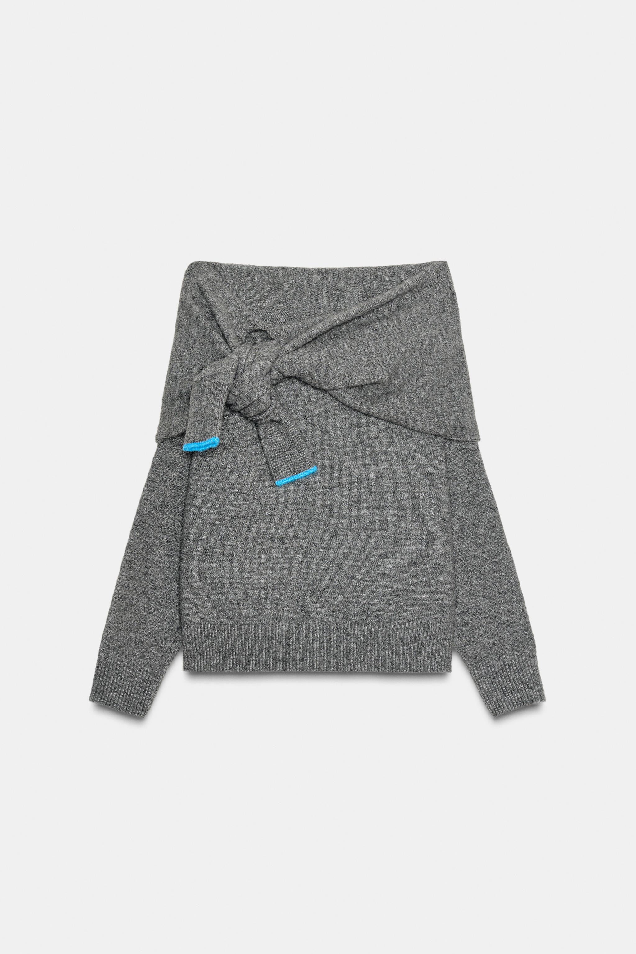 Off-The-Shoulder Knit Sweater