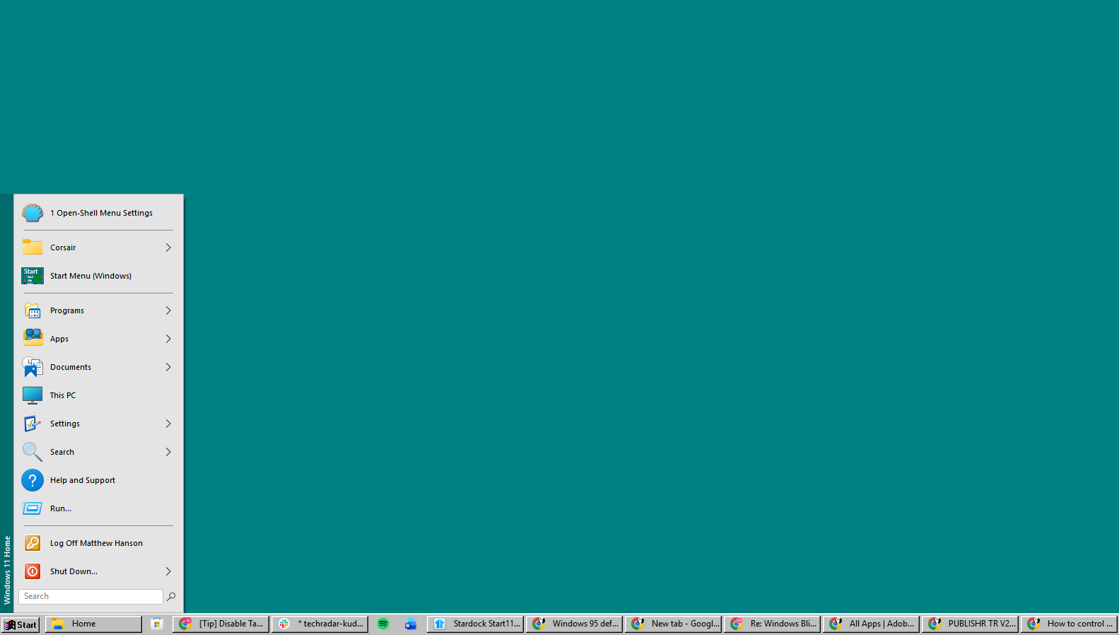Images of Windows 11 turned into Windows 95