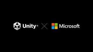 Microsoft and Unity logos side-by-side