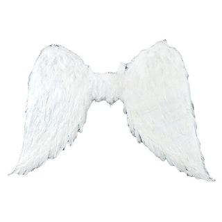 Touch of Nature 11008 Adult Angel Wings in White, white angel wings