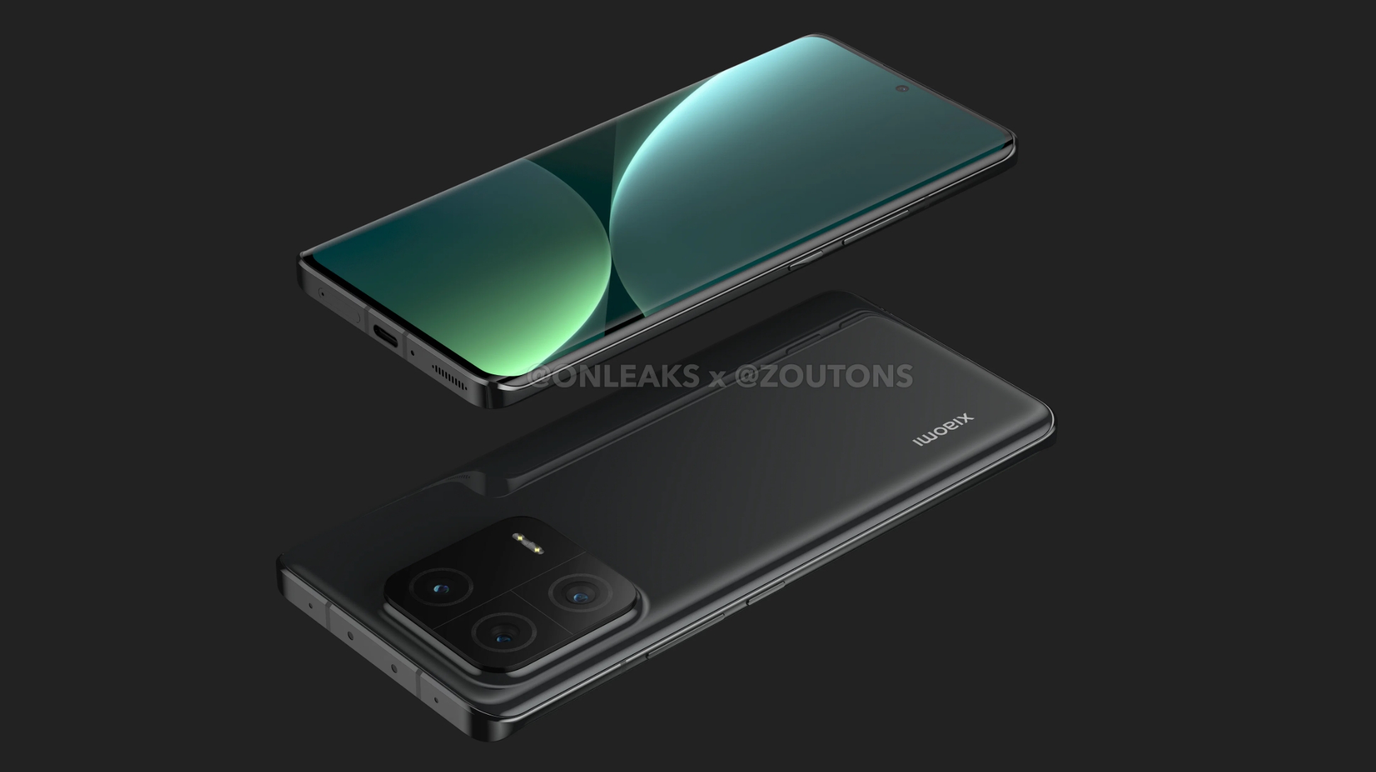 An unofficial render of the Xiaomi 13 Pro