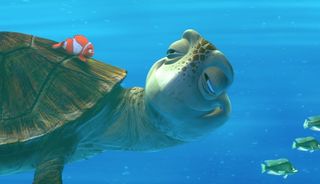 Marlin and Crush in Finding Nemo