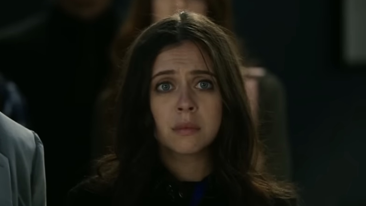 Claire watching Alex tell the truth in Season 1 of The Morning Show.