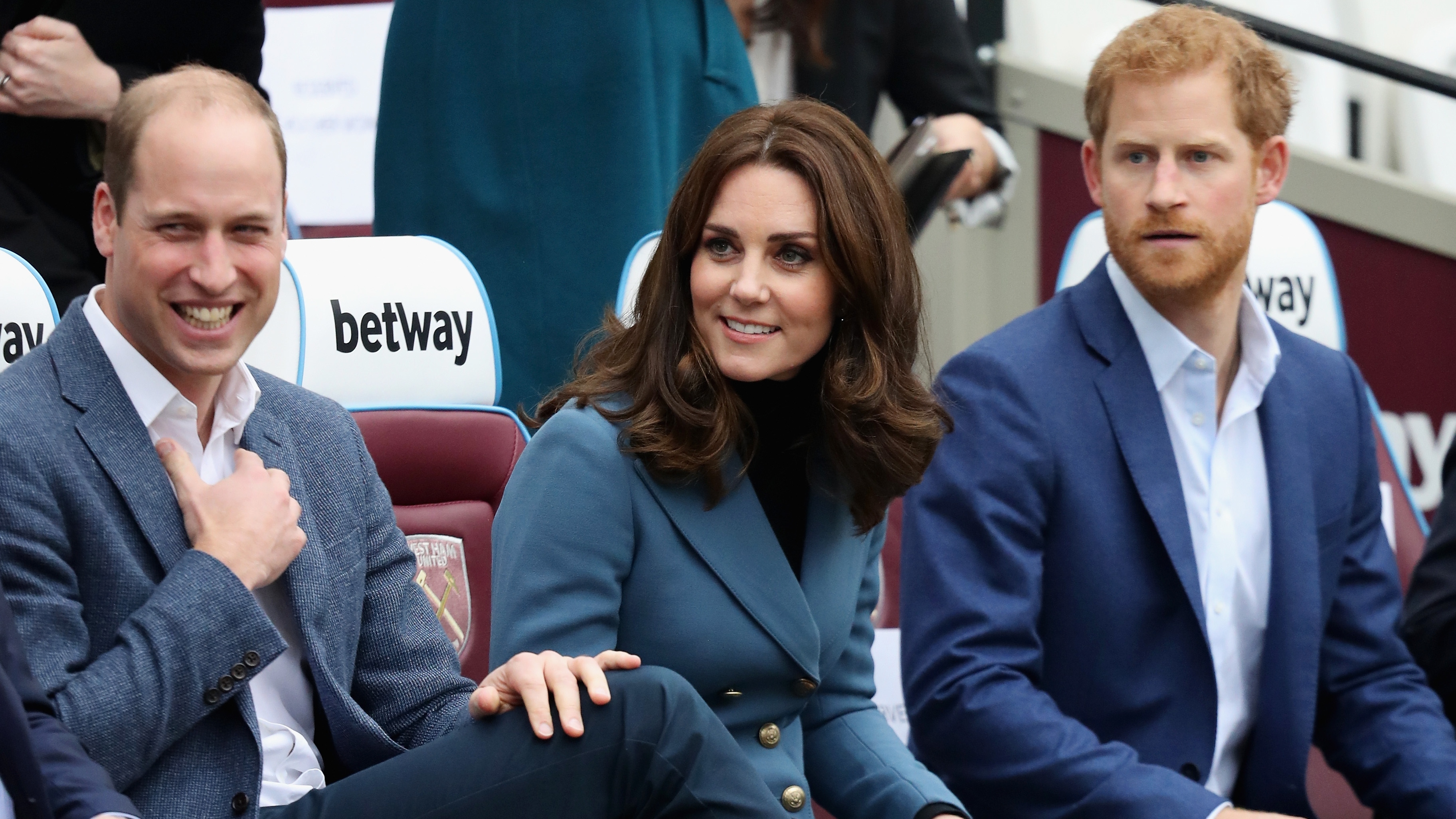 Prince William, Catherine, Princess of Wales and Prince Harry attend the Coach Core graduation ceremony 2017