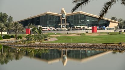 Abu Dhabi Golf Club with the clubhouse in the background