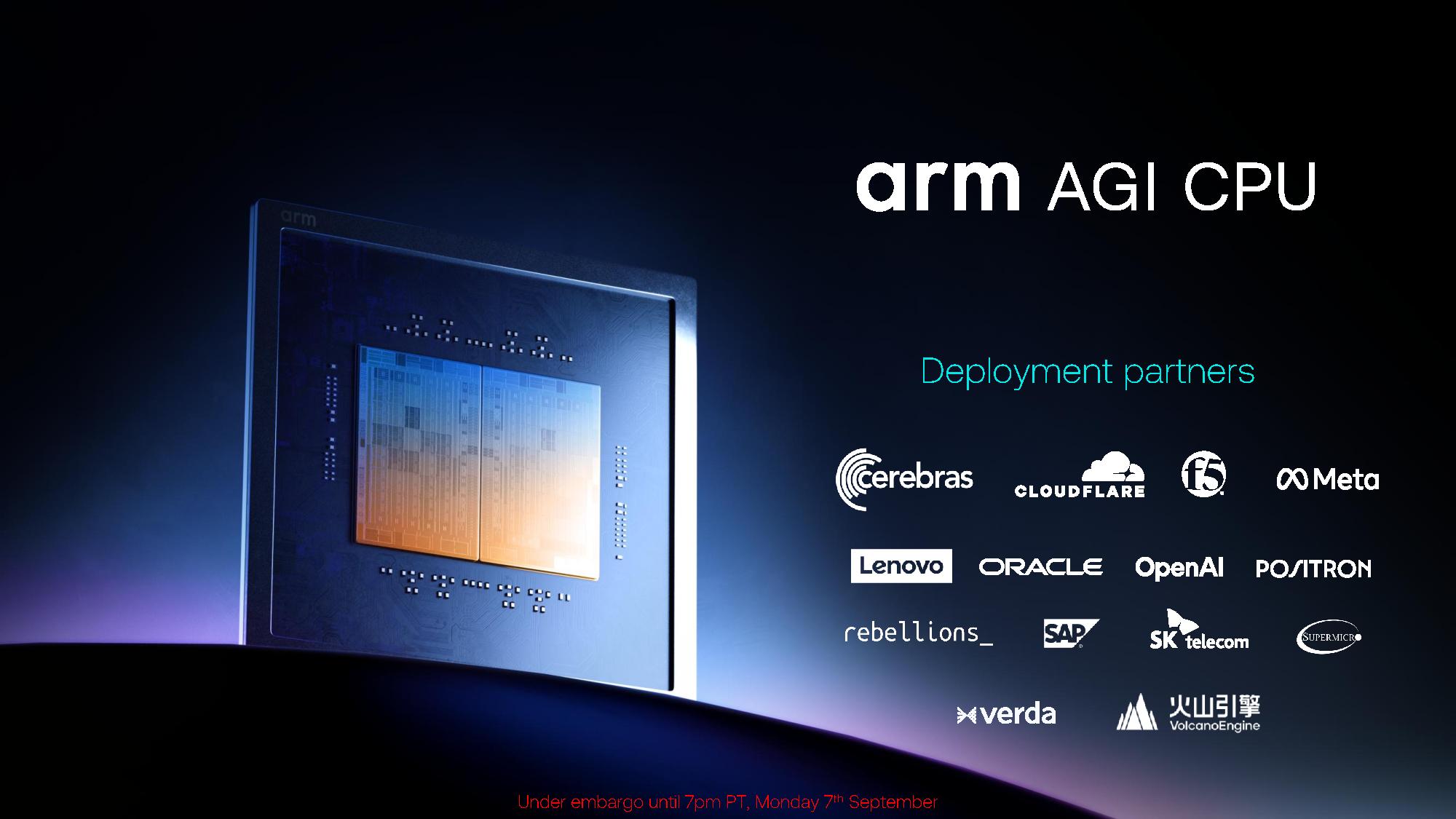Arm AGI CPU deployments