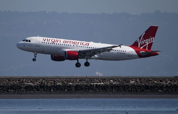 A Virgin America plane.