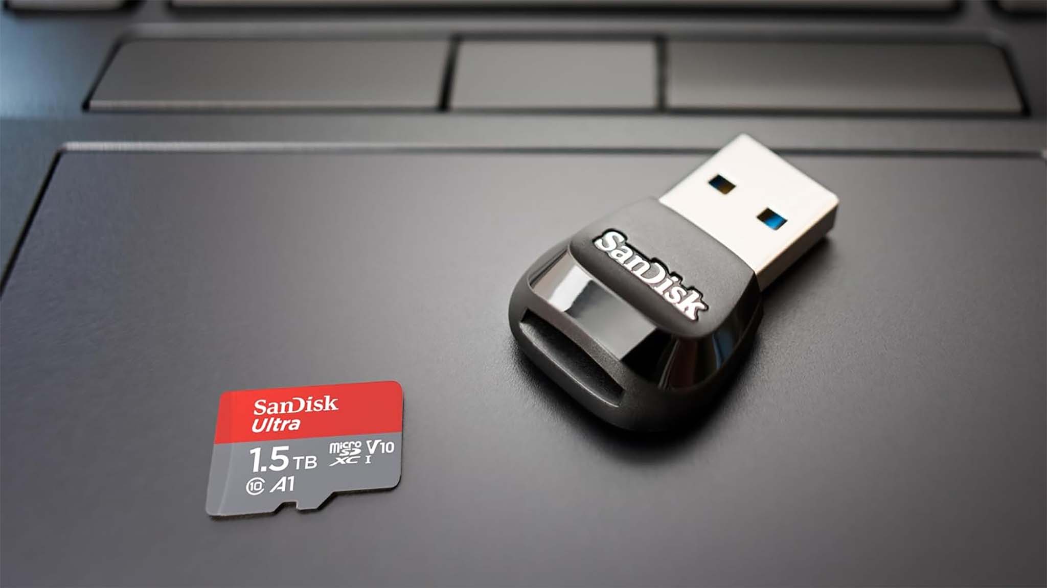 SanDisk 1.5TB microSD card and MobileMate USB 3.0.