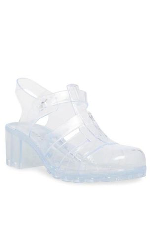 clear jelly sandals