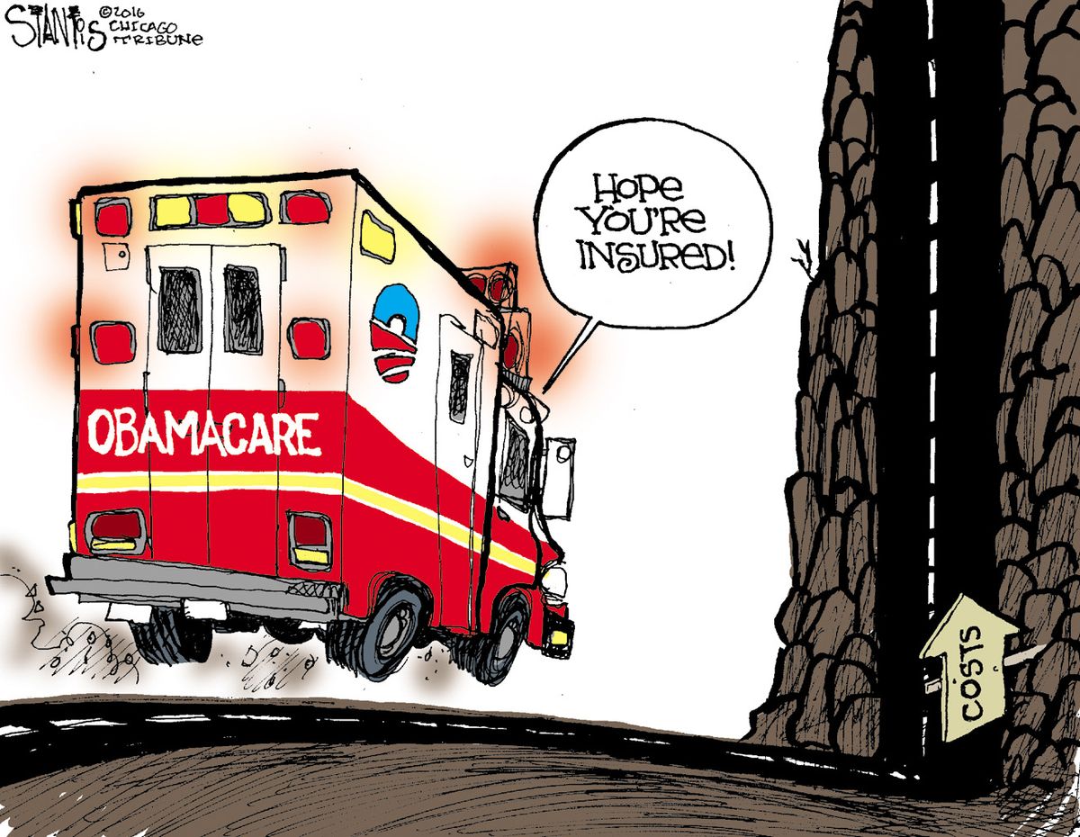 Political Cartoon U.S. Obamacare Costs | The Week