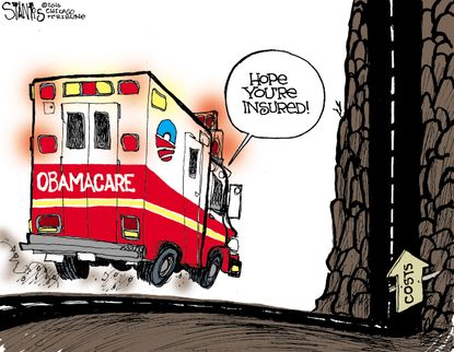 Political Cartoon U.S. Obamacare Costs
