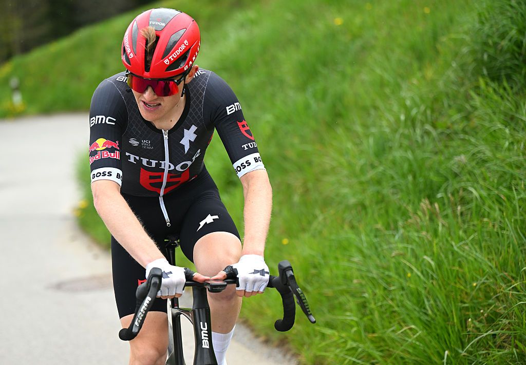 LIENZ AUSTRIA APRIL 25 Michael Storer of Australia and Tudor Pro Cycling Team competes in the chase group during the 45th Tour of the Alps 2025 Stage 5 a 1127km stage from Lienz to Lienz on April 25 2025 in Lienz Austria Photo by Tim de WaeleGetty Images