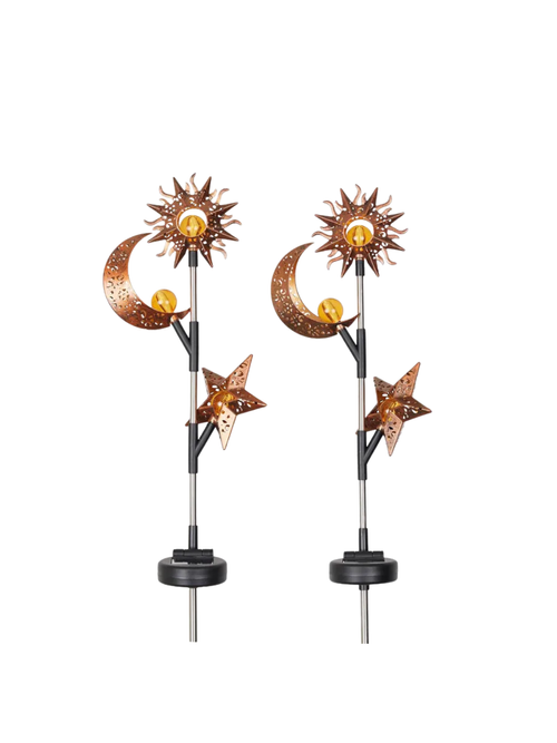 Alpine Assorted Plastic  Solar Garden Stake