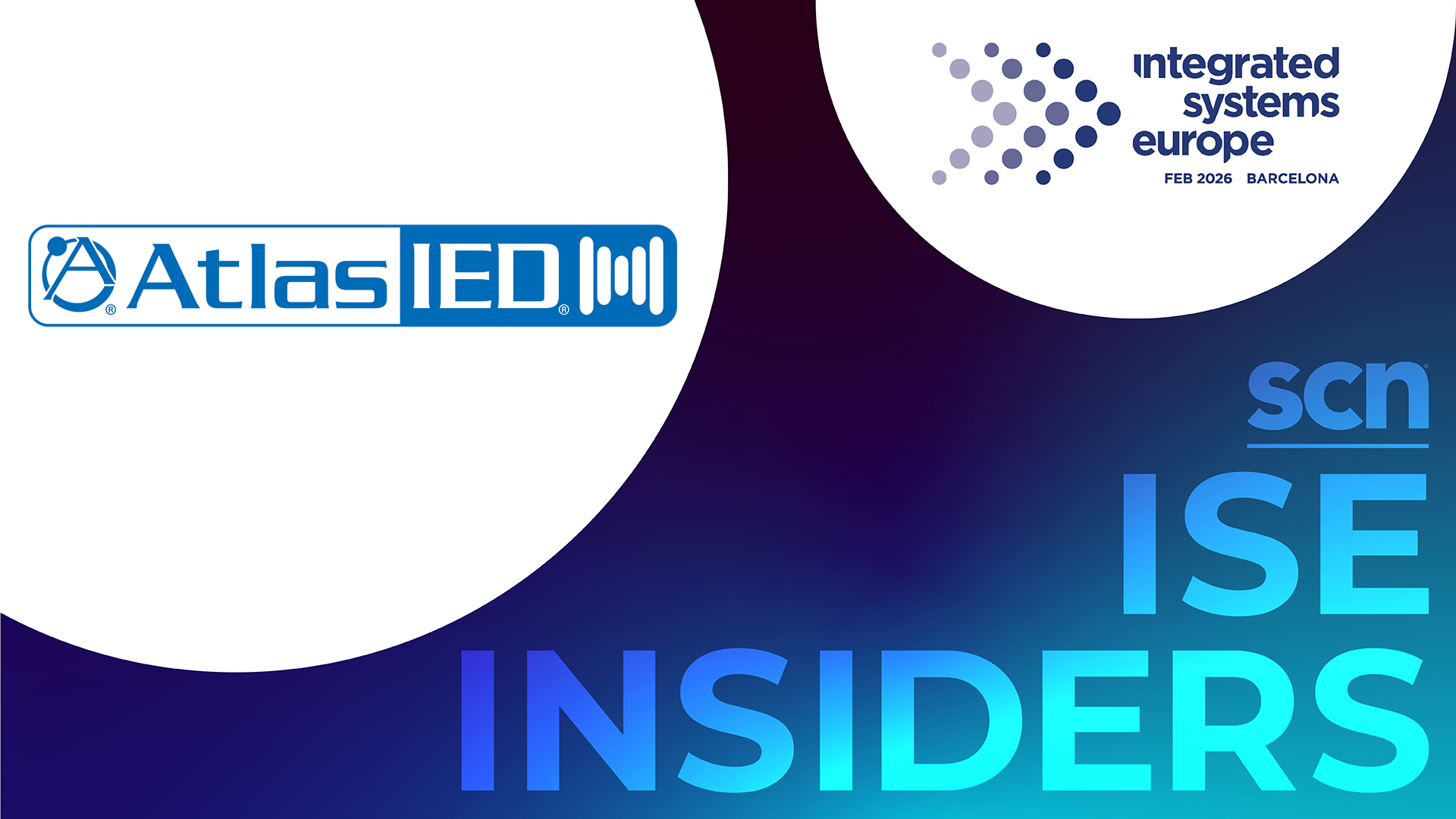 The ISE Insiders banner with AtlasIED logo. 
