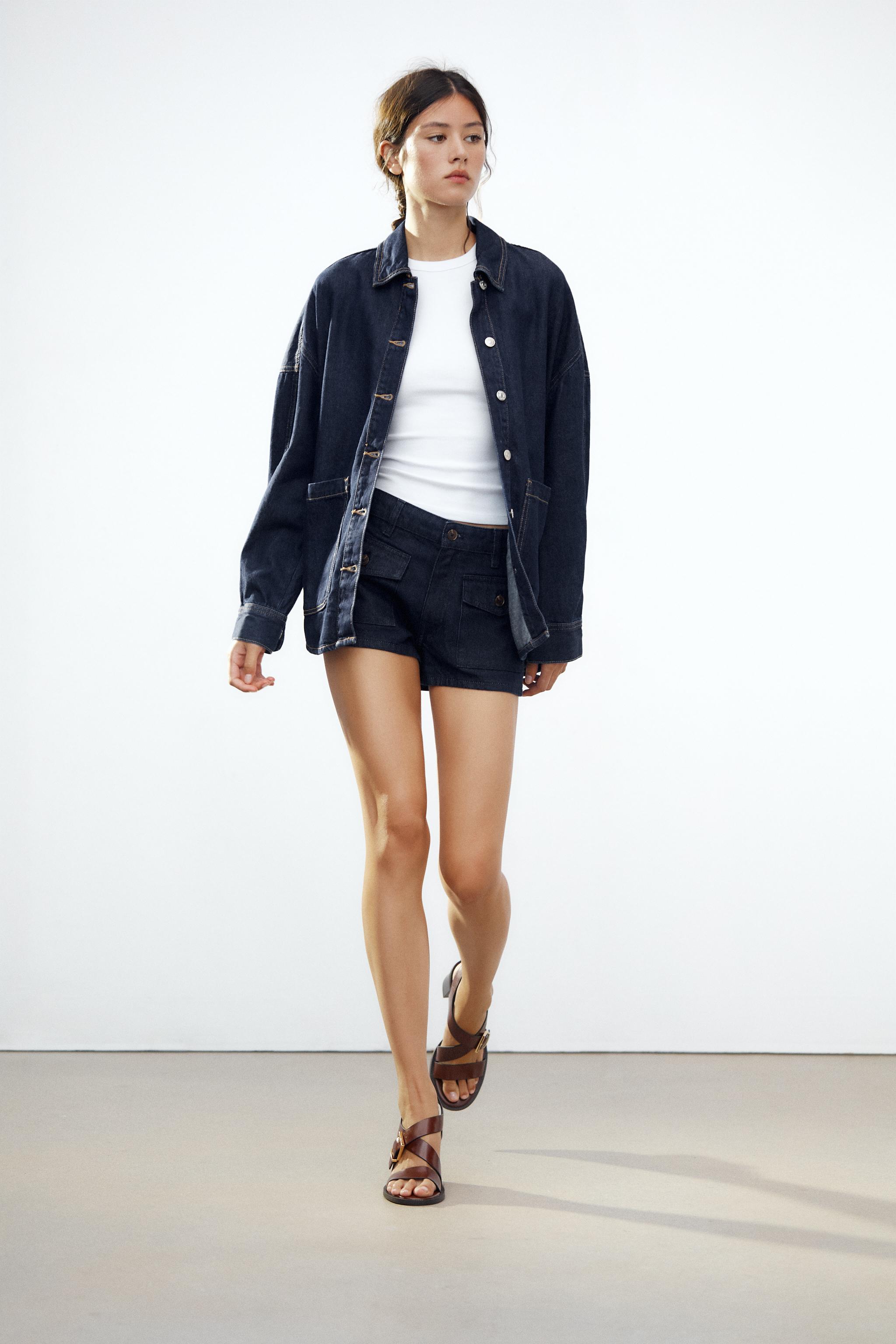 Trf Oversize Denim Overshirt