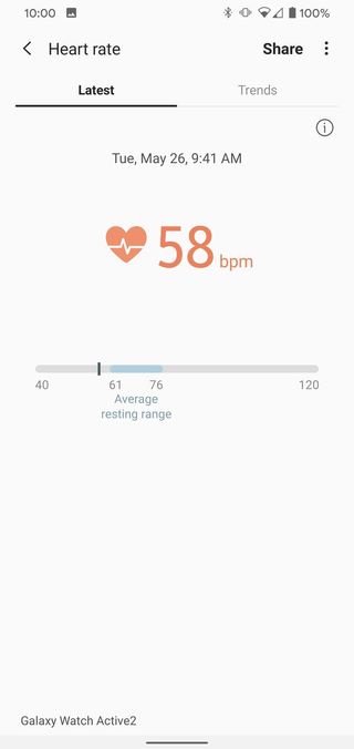 Samsung Health App Heart Rate