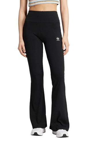 Trefoil Essentials Rib Flare Leggings