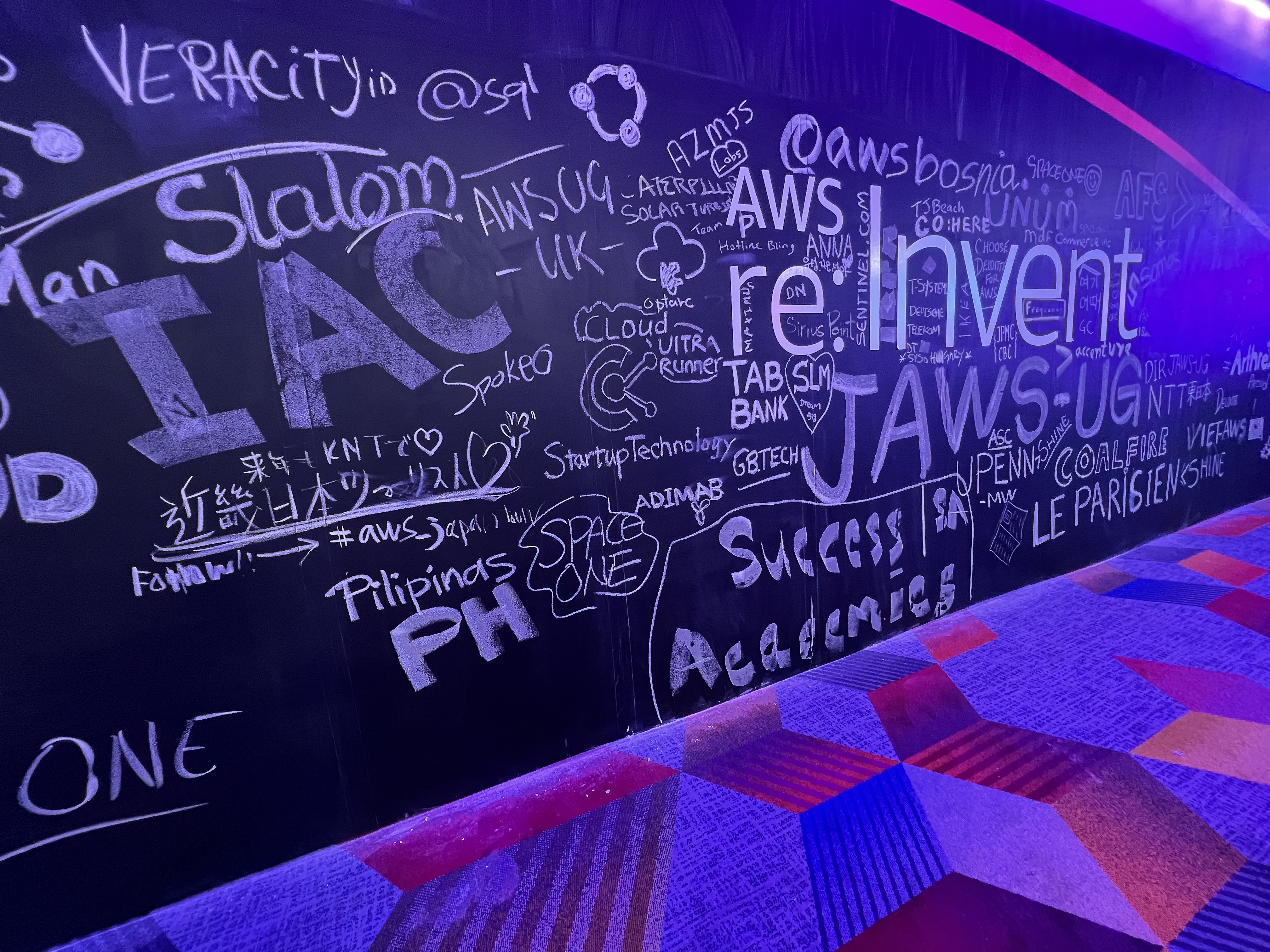 Klotterplank på Amazon Re:Invent 2022
