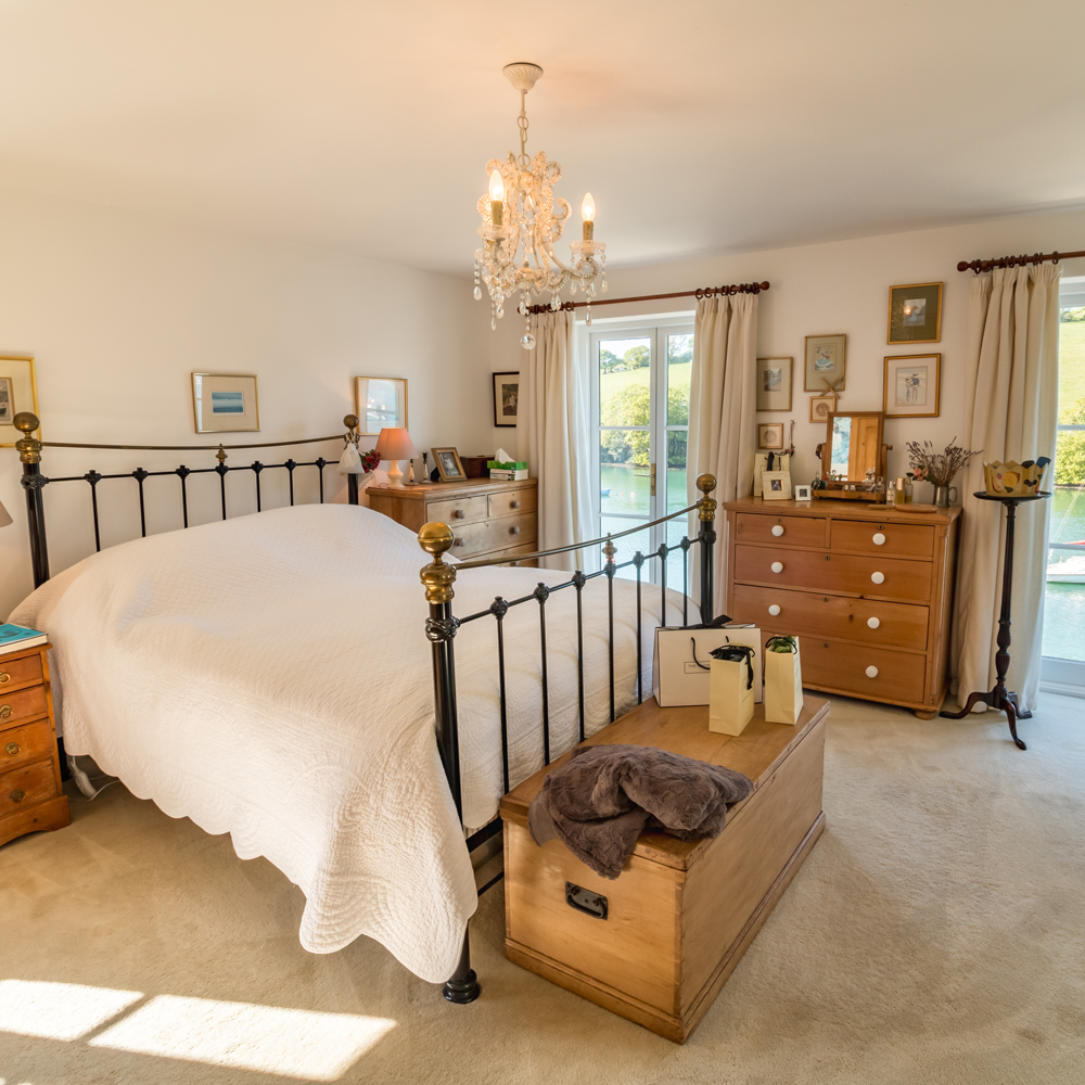 bedroom with wooden cabinet