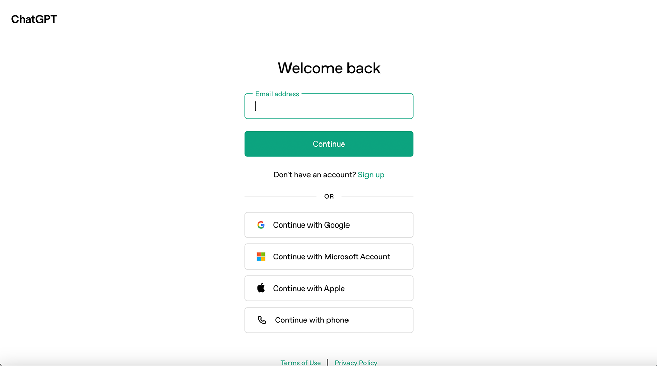 Three screenshots of the Chat GPT sign-up screen.