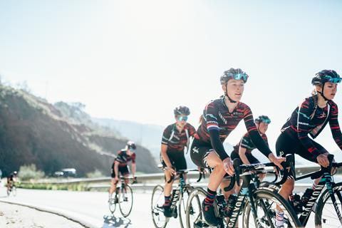 The 2019 Canyon-SRAM team get in the miles