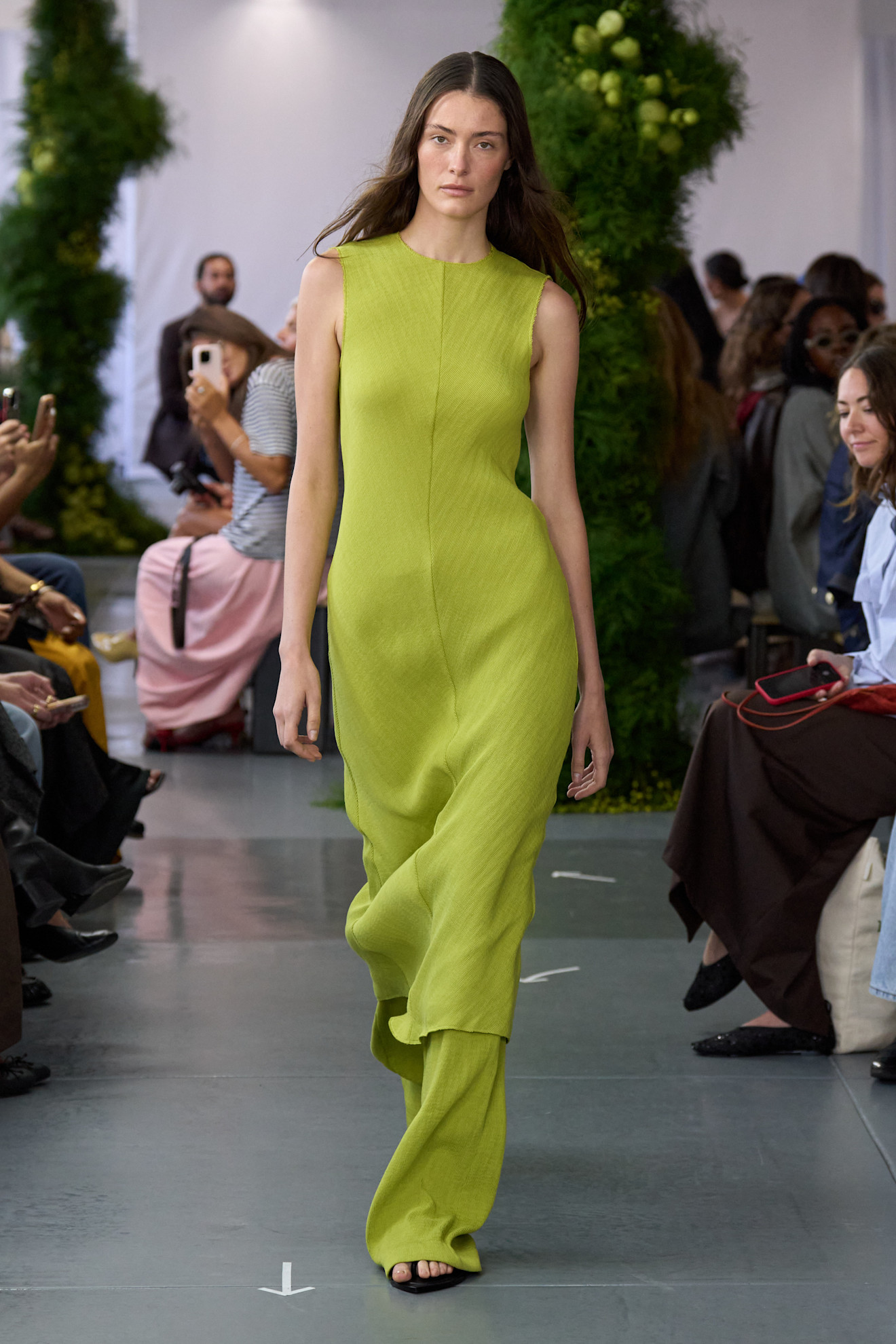 Tibi S/S 26 runway, acid green color trend